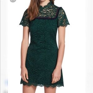 Sandro green lace dress